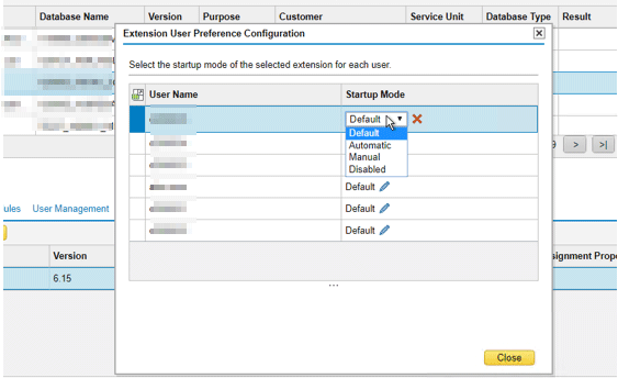 Change setup mode