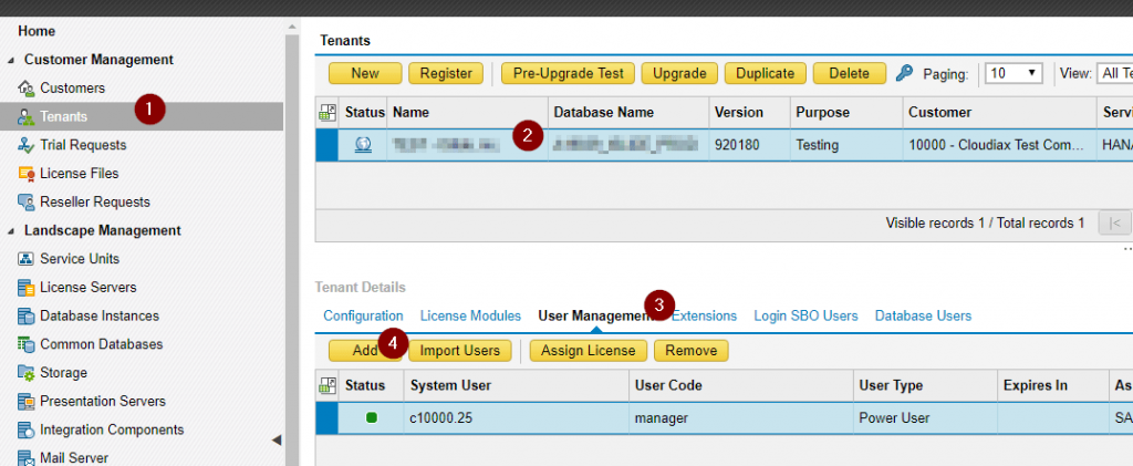 How to use the support user in Cloudiax