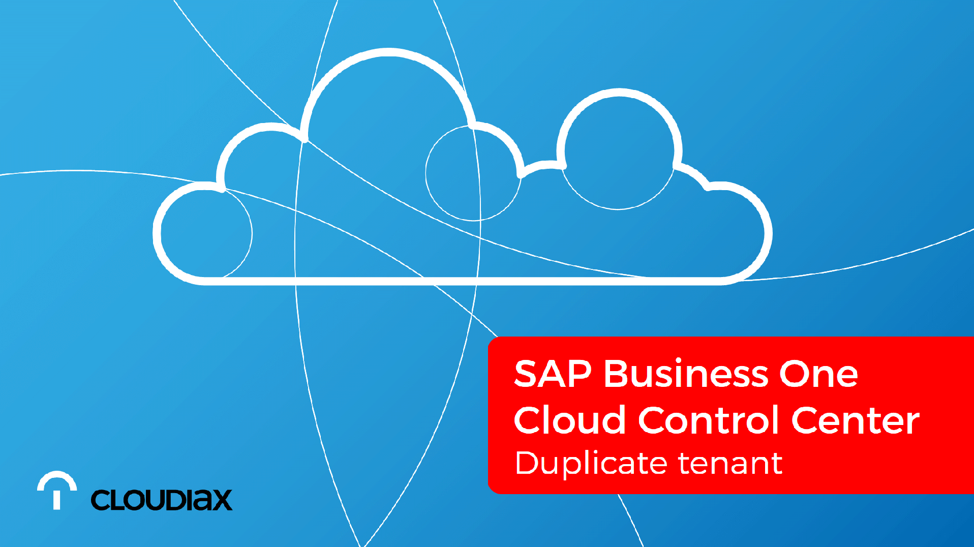 SAP Cloud Control Center - Duplicate tenant