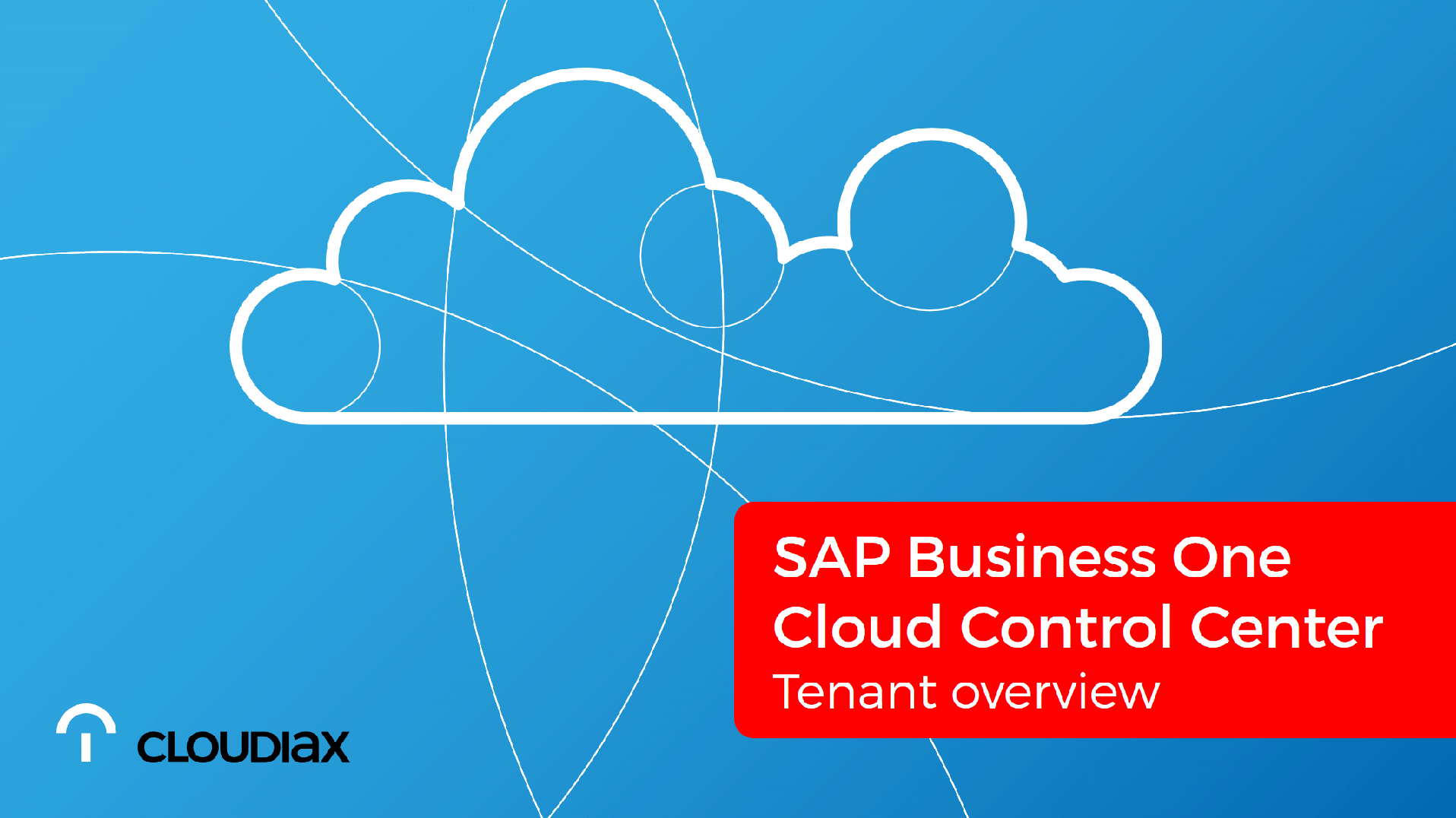 SAP Cloud Control Center - Tenant overview