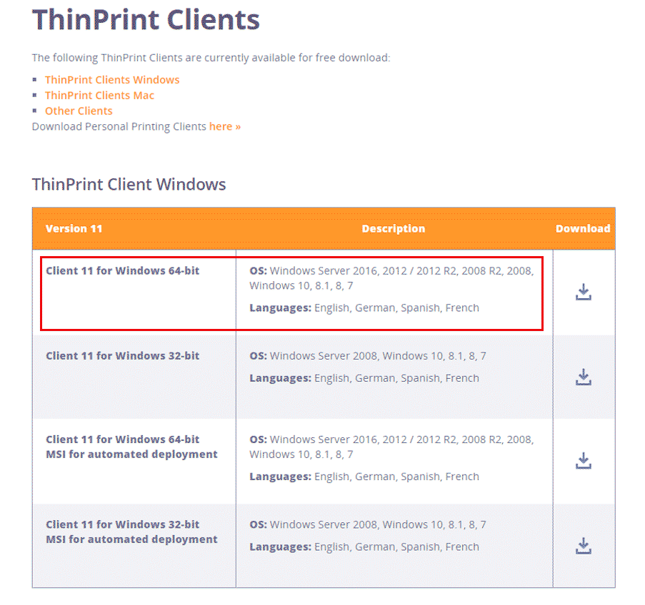 ThinPrint-Client-Windows