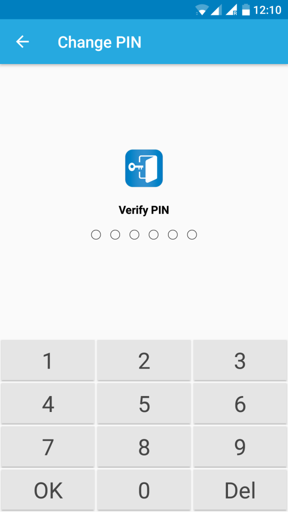 confirm pin