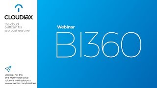 BI360: Reporting, Dashboards and budgeting live on SAP B1