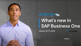 What's new in SAP Business One v10 FP 2208