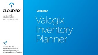 Valogix Inventory Planner with Cloudiax