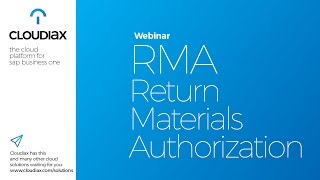 Return Material Administration (RMA) - Thirdwave