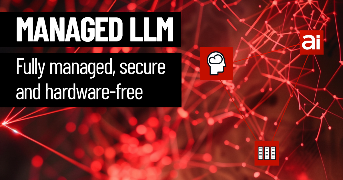Managed LLM <br><small>The future for companies that rely on AI</small>