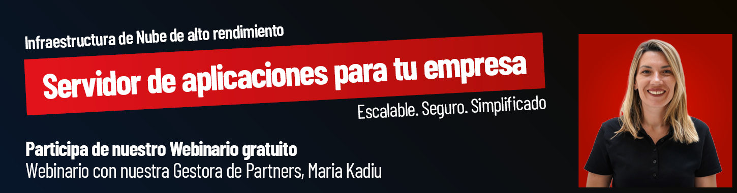 <small>Webinario gratuito</small> <br>Servidor de Aplicaciones en la Nube <br>para tu ERP y otros sistemas